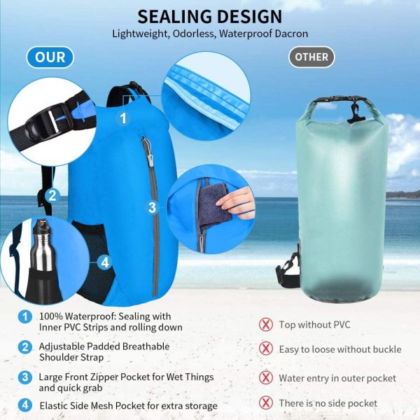 VBIGER Bolsa Estanca Impermeable 20L - Imagen 4