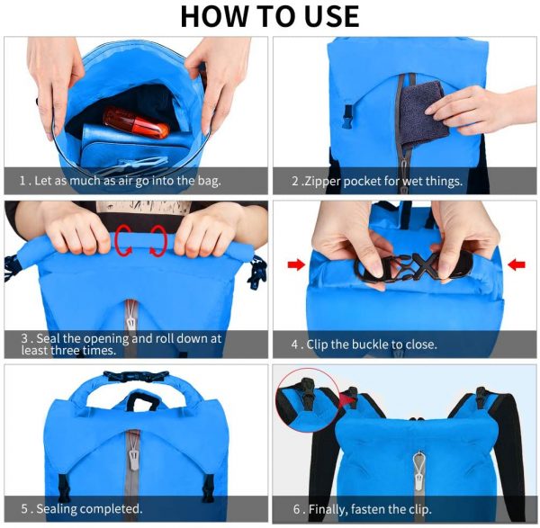VBIGER Bolsa Estanca Impermeable 20L - Imagen 3